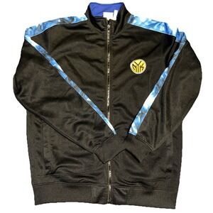 Zipway NBA New York Knicks Men's Large Black Blue Magma Track Jacket Basketball